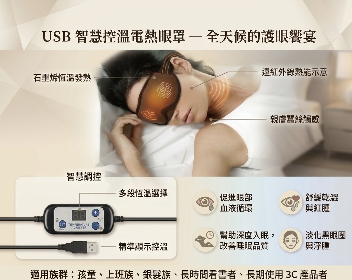HR-5068U 遠紅外線電熱護眼罩